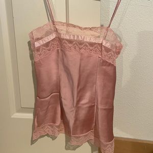 brand new beautiful mauvy pink lacy top